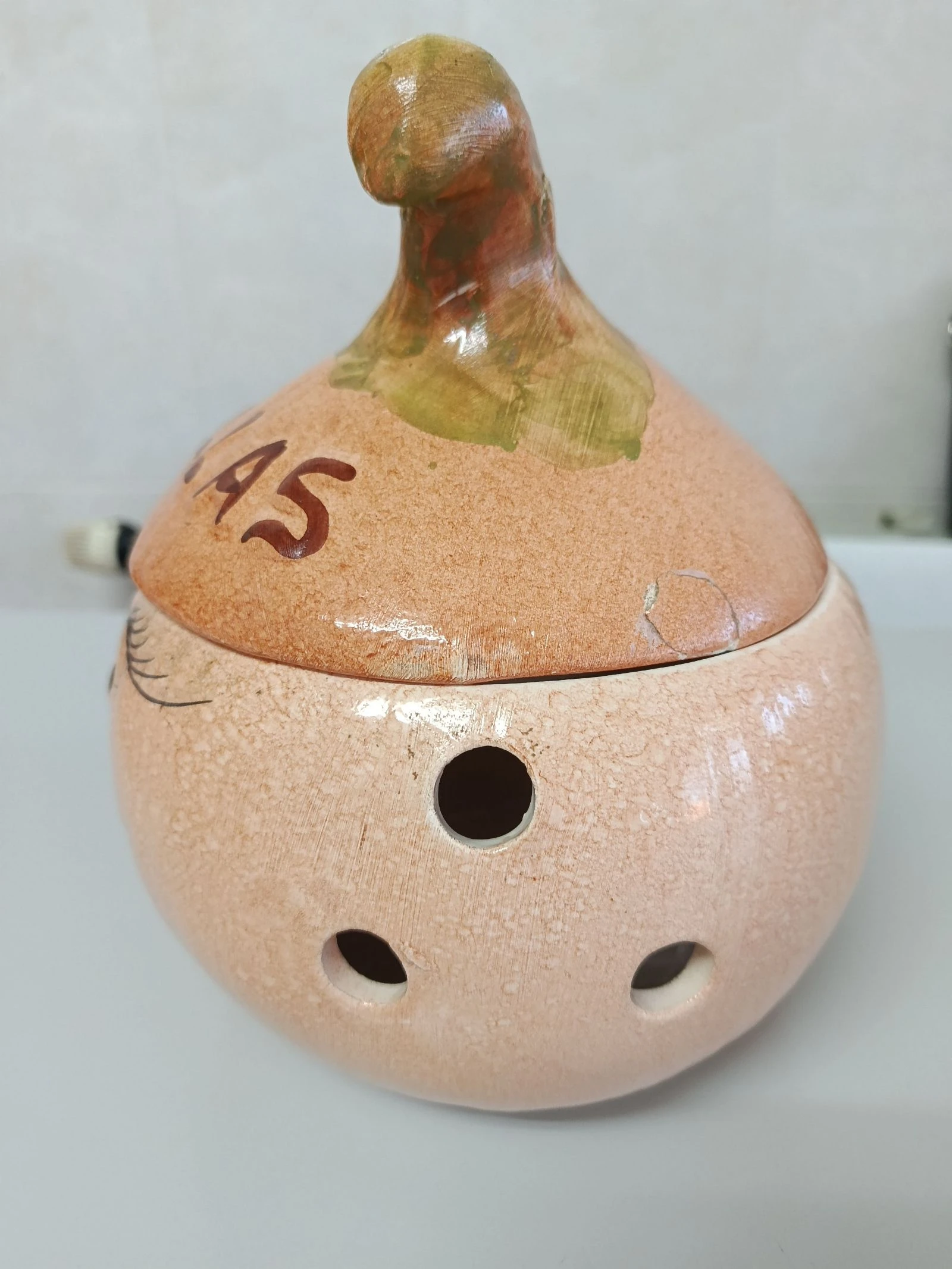 Recipiente para cebolas de cerâmica. – photo 3